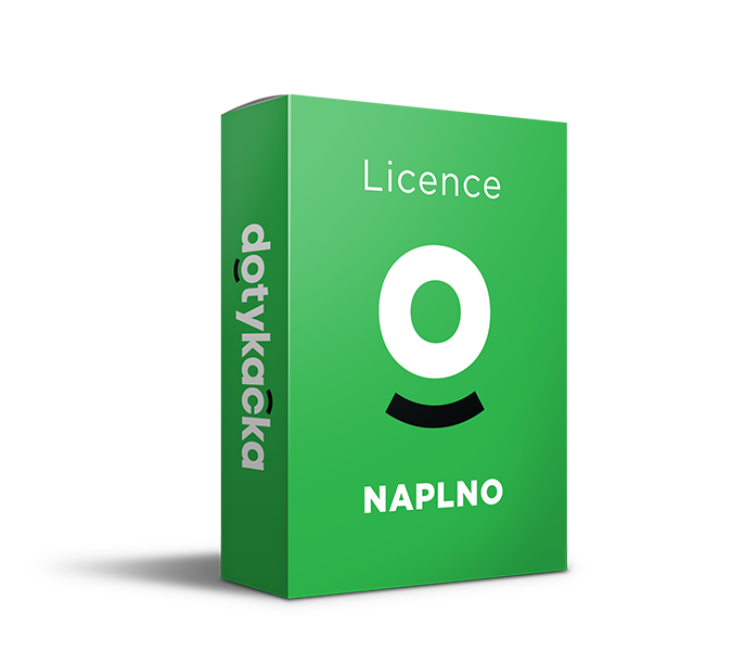 Licence Dotykačka NAPLNO