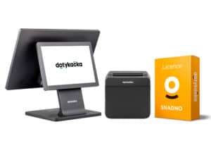 Dotykačka KOMPLETNÍ 15,6" se zákaznickým displejem + Licence SNADNO